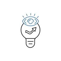 visionary concept line icon. Simple element illustration. visionary concept outline symbol design. vector