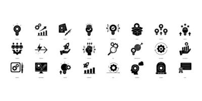 Innovation icons set. Set of editable stroke icons.Set of Innovation vector