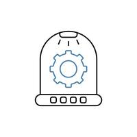 incubator concept line icon. Simple element illustration. incubator concept outline symbol design. vector