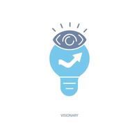 visionary concept line icon. Simple element illustration. visionary concept outline symbol design. vector