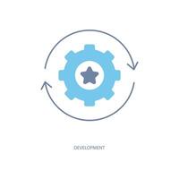 development concept line icon. Simple element illustration. development concept outline symbol design. vector