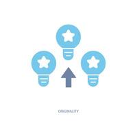 originality concept line icon. Simple element illustration. originality concept outline symbol design. vector