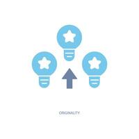 originality concept line icon. Simple element illustration. originality concept outline symbol design. vector