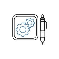 prototype concept line icon. Simple element illustration. prototype concept outline symbol design. vector