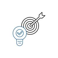 creative solution concept line icon. Simple element illustration. creative solution concept outline symbol design. vector