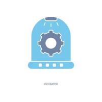 incubator concept line icon. Simple element illustration. incubator concept outline symbol design. vector
