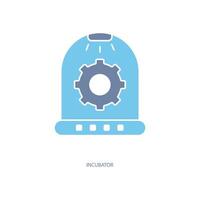 incubator concept line icon. Simple element illustration. incubator concept outline symbol design. vector