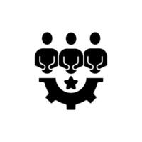 teamwork concept line icon. Simple element illustration. teamwork concept outline symbol design. vector