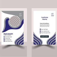 Minimalist And Professional ID Card Design vector