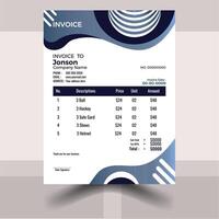 Smart And Easy Invoice Design vector