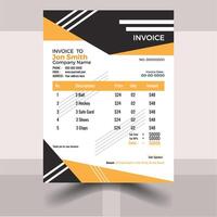 Smart And Easy Invoice Design vector