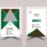 Professional And Smart ID Card Design vector