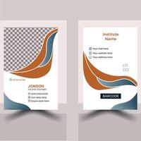 Professional And Smart ID Card Design vector