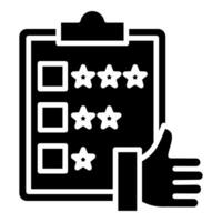 Feedback and Evaluation icon line illustration vector