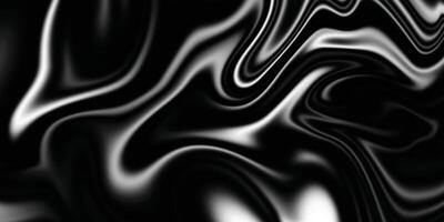 Abstract flowing liquid curve line. Silver black metallic. Modern fluid background. Beautiful Marbling liquify. Black and silver background. vector