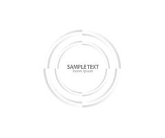 Abstract Lines in Circle Form, Design element, Geometric shape, Striped border frame for image, Technology round Logo, Spiral Illustration vector