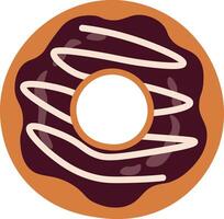 Sweet Donuts Illustration with Cartoon Design. Delicious Dessert vector