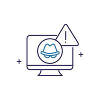 Fraud Detection Icon Design vector