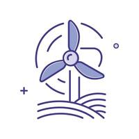 Clean Energy Icon Illustrating innovative technologies and practices for sustainable and renewable energy production. vector