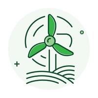 Clean Energy Icon Illustrating innovative technologies and practices for sustainable and renewable energy production. vector