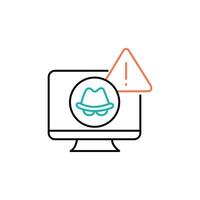 Fraud Detection Icon Design vector