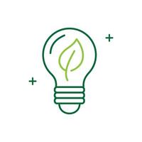 Green Thinking Icon Innovative concept illustrating eco-friendly and sustainable practices vector