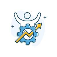 Enhancing Resilience Icon Design vector