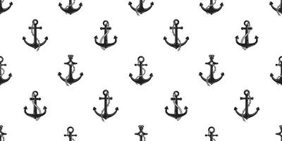 Anchor seamless pattern boat helm pirate maritime Nautical scarf isolated sea ocean repeat wallpaper tile background illustration design vector