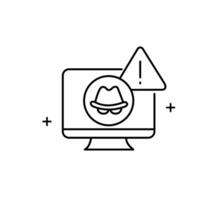 Fraud Detection Icon Design vector