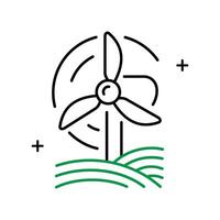 Clean Energy Icon Illustrating innovative technologies and practices for sustainable and renewable energy production. vector