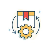 Inventory Optimization Icon Design vector