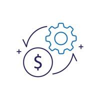 Financial Optimization Icon Design vector