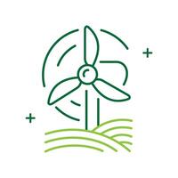 Clean Energy Icon Illustrating innovative technologies and practices for sustainable and renewable energy production. vector