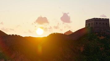 Chinesische Mauer-Sonnenaufgang Zeit Ablauf video