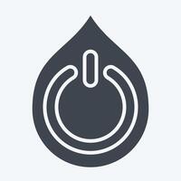 Icon Energy Compsumption. related to Recycling symbol. glyph style. simple design illustration vector