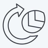 Icon Environmental. related to Recycling symbol. line style. simple design illustration vector