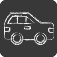 Icon Car. related to Navigation symbol. chalk Style. simple design illustration vector