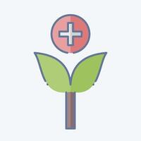 Icon Herbal Medicine. related to Medical Specialties symbol. doodle style. simple design illustration vector