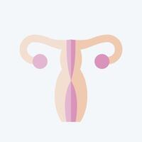 icono ginecología. relacionado a médico especialidades símbolo. plano estilo. sencillo diseño ilustración vector