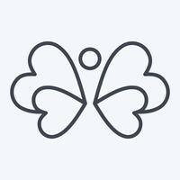 Icon Nature. related to Recycling symbol. line style. simple design illustration vector