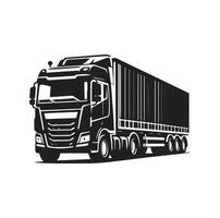 Truck icon illustration SILHOUETTE vector