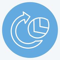 Icon Environmental. related to Recycling symbol. blue eyes style. simple design illustration vector