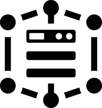 Storage data icon symbol image for database illustration vector