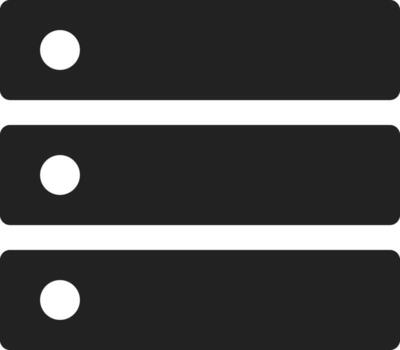Storage data icon symbol image for database illustration vector