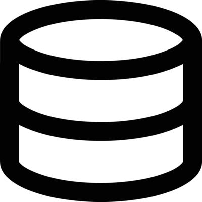 Storage data icon symbol image for database illustration