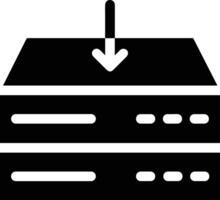 almacenamiento datos icono símbolo imagen para base de datos ilustración vector