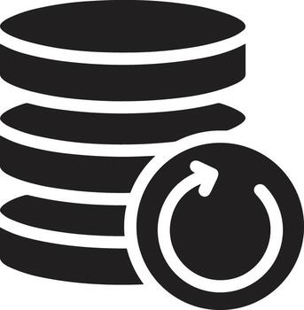 Storage data icon symbol image for database illustration vector