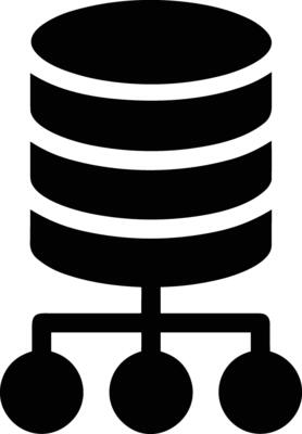 Storage data icon symbol image for database illustration