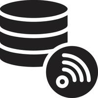 Storage data icon symbol image for database illustration vector