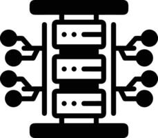 almacenamiento datos icono símbolo imagen para base de datos ilustración vector